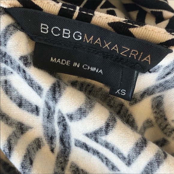 BCBG MaxAria Print Midi Open Back Dress - Picture 3 of 5